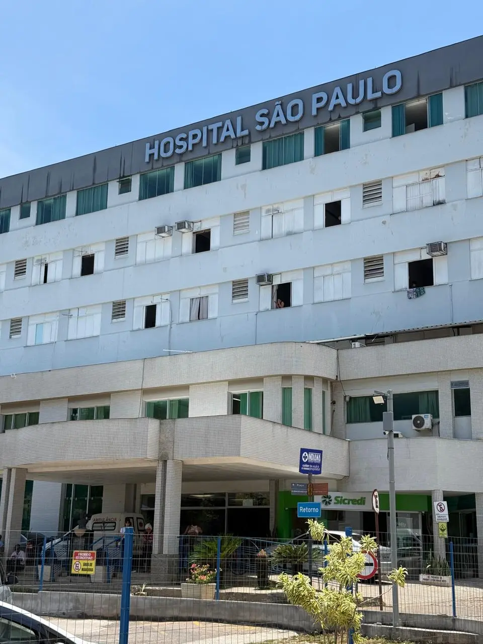 Fachada estrutural do Hospital São Paulo em Muriaé beneficiado por emendas